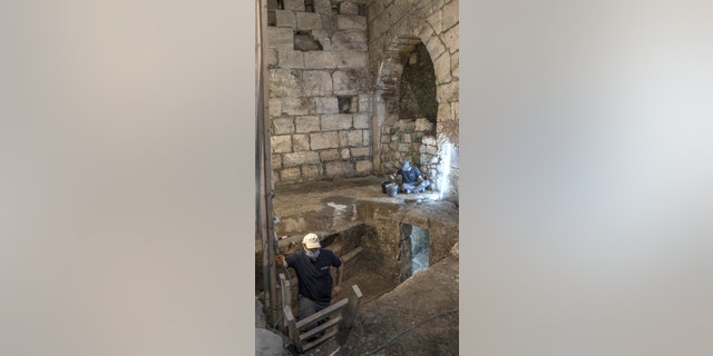 Excavation and conservation of the site. (Shai Halevi, Israel Antiquities Authority)