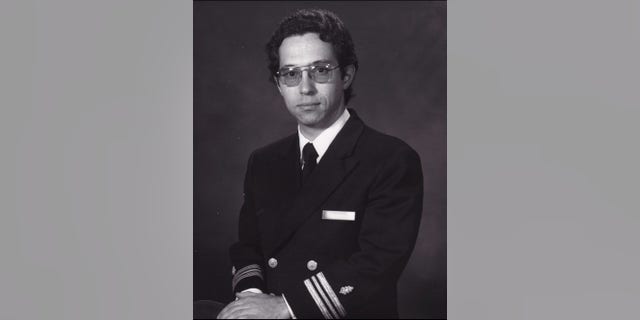 John Compagno, U.S. Navy commander in a photo from 1977