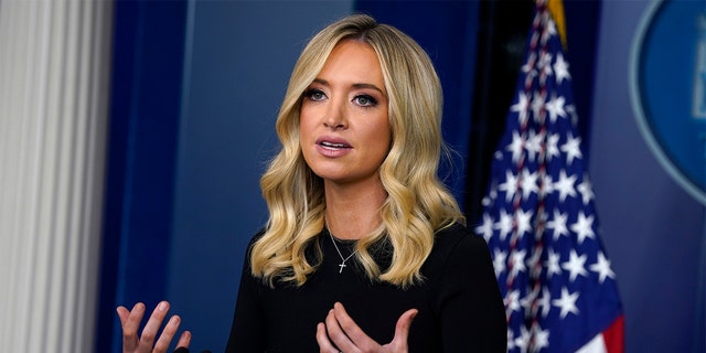 White House press secretary Kayleigh McEnany speaks during a press briefing at the White House, Tuesday, May 26, 2020, in Washington. (AP Photo/Evan Vucci)