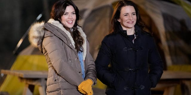 Kristy Katzmann, left, and host Kristin Davis in an episode of 'Labor of Love.'