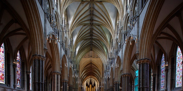 The three naves of Lincoln Cathedral, consecrated in 1092, English Gothic style, Lincoln, Lincolnshire, United Kingdom. (Photo by DeAgostini/Getty Images)