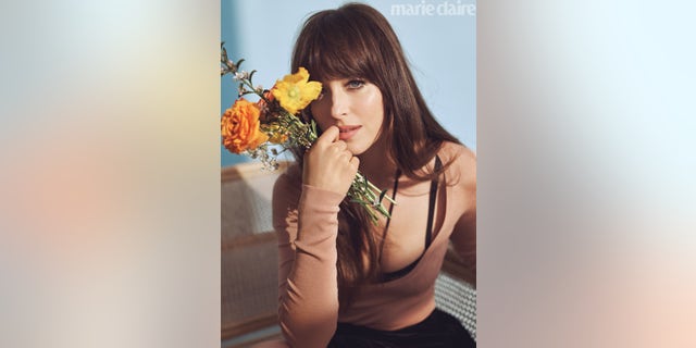 Dakota Johnson appears in the Summer 2020 issue of Marie Claire.