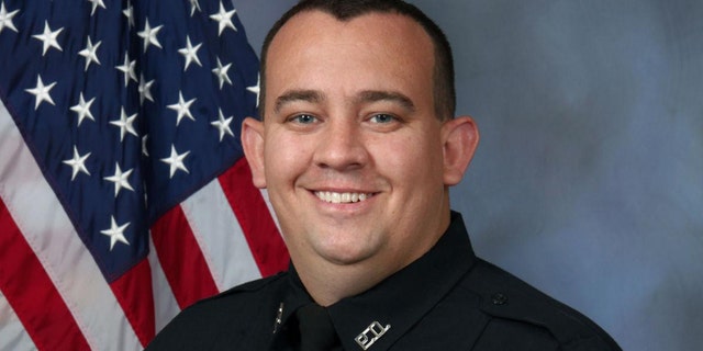 Overland Park Police Officer Mike Mosher died Sunday after suffering injuries in a shootout with a hit-and-run suspect, investigators say.