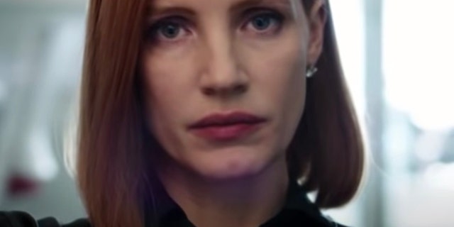 Jessica Chastain in a scene from 'Miss Sloane.'