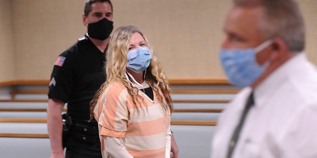 Lori Vallow appearing for a second bond hearing at the Madison County Magistrate Court in Rexburg, Idaho, last Friday. Judge Michelle Mallard denied Vallow's bond reduction request. (John Roark/The Idaho Post-Register via AP)