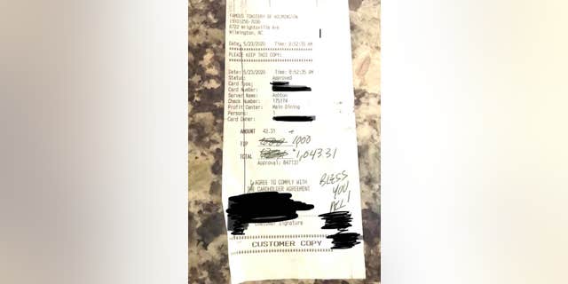 North Carolina restaurant receives $1,000 tip on reopening day: ‘There’s so much kindness in this world’