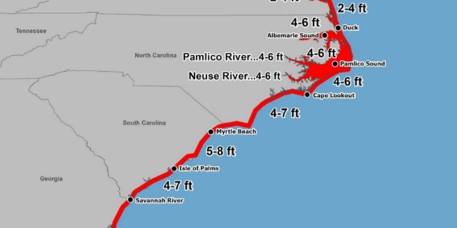 A new graphic of storm surge inundation values will accompany hurricane forecasts in 2020.