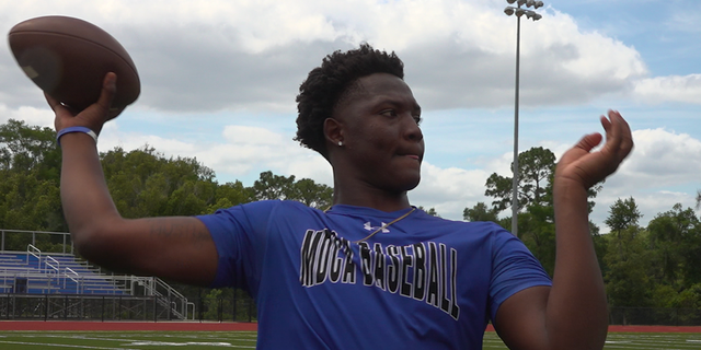 Tyquan Wiggins, a rising senior at Mount Dora Christian Academy in Florida, is in the midst of the college football recruiting process (Robert Sherman, Fox News).