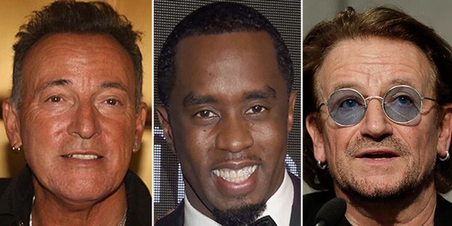Bruce Springsteen, Diddy and U2's business deals are at risk of being leaked by a group of hackers.