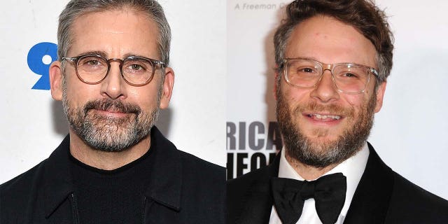 Steve Carell (left) and Seth Rogen have both donated to pay bail for Minneapolis protesters.