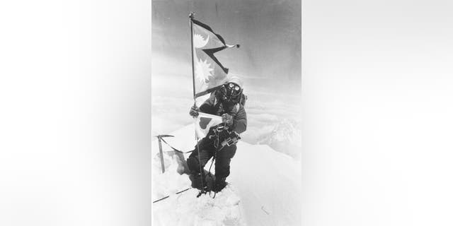 Mountain climber Junko Tabei becomes the first woman to stand on the summit of Mt. Everest in Nepal on May 16, 1975. (AP Photo)