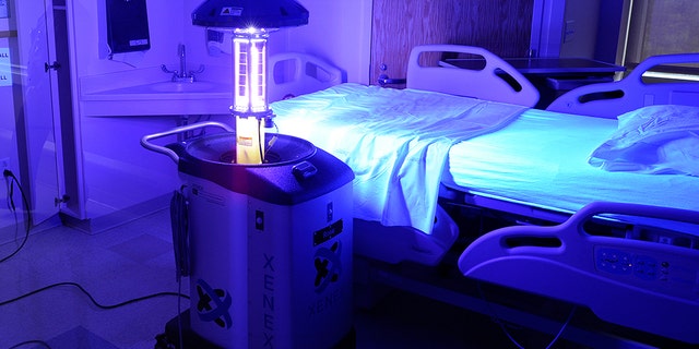 Milford Regional Medical Center recently put into service two germ-fighting robots, made by Xenex, which use high-powered UV rays to eliminate germs in patient rooms, to help fight hospital infections. The robots are about 4-feet tall and named WALL-E and Rosie. 