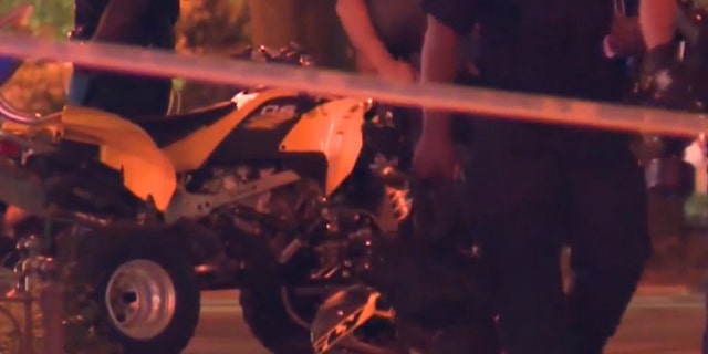 A police officer in Atlanta was seriously injured after being struck by an ATV on Saturday night during protests in the city.
