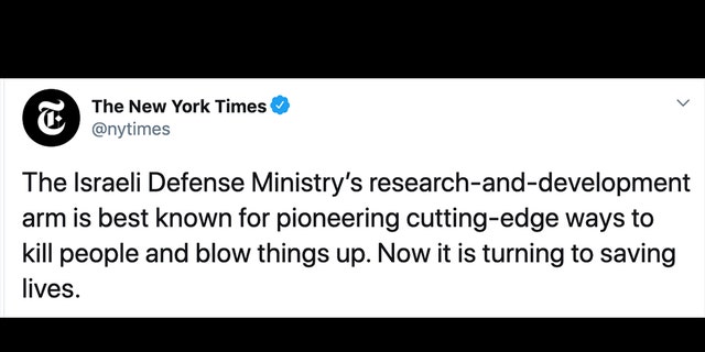 New York Times Roasted For Saying Israeli Army Known For Cutting Edge