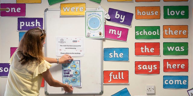 The government wants children to start returning to primary schools in stages from June 1. (AP Photo/Jon Super)