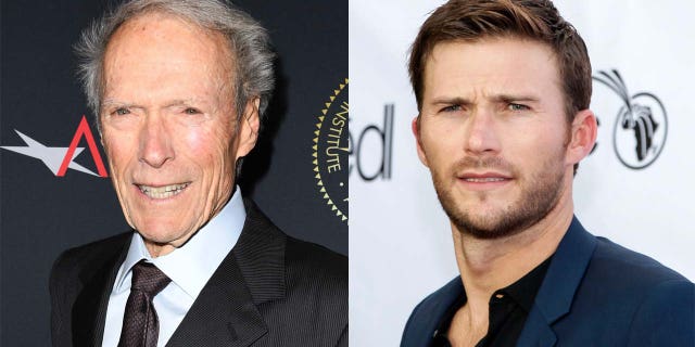 Clint Eastwood (L) and son Scott Eastwood (R).