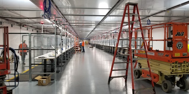 Construction of the ventilator unit at the Ford Rawsonville plant in Michigan. Photo courtesy of Terry Bowman.