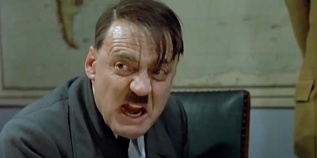 The clip comes from the 2004 movie Downfall, and people frequently overlay humorous subtitles that change the target of Hitler’s ranting to a more trivial topic