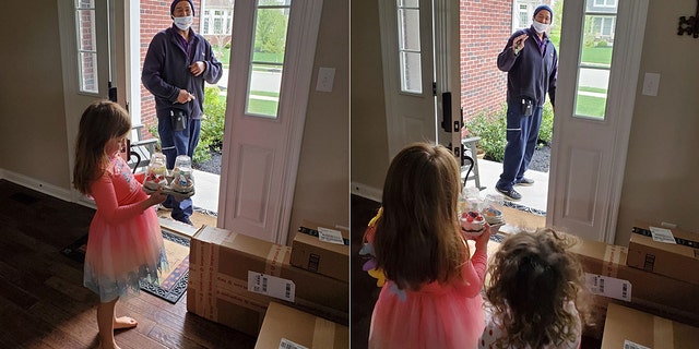 Jodan Price left a little something special when he spontaneously dropped off cupcakes for Emma Paternoster's sixth birthday during the coronavirus crisis.