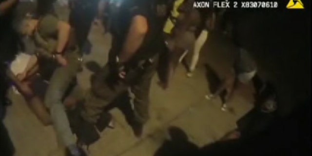 Police in Florida say they made several arrests while breaking up a block party in DeLand. (Volusia County Sheriff's Office)