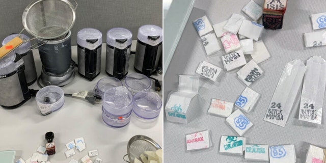 'Coronavirus' heroin seized in New York City drug bust 2 Agents and officers recovered $25,000 cash, as well as all of the packaging equipment and paraphernalia typical of a heroin/fentanyl mill, such as strainers, grinders, gloves, stamps and ink pads.