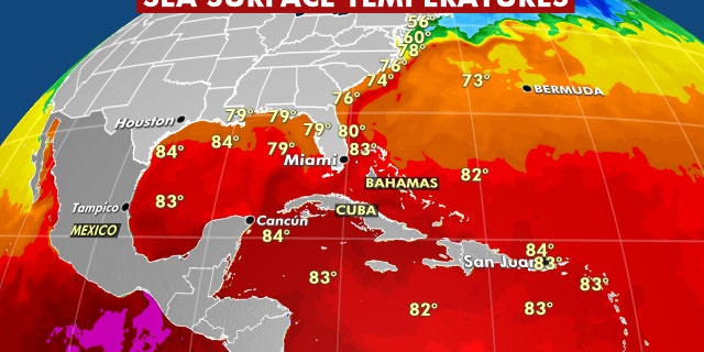 Warmer than average sea surface temperatures are expected to lead to an active Atlantic hurricane season in 2020.