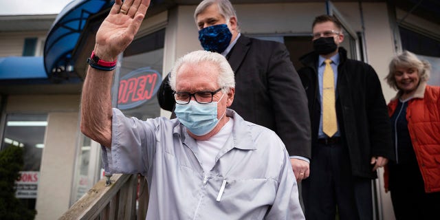 Manke reopened his shop May 4 despite the governor's order not to conduct business, telling local media he could no longer afford to stay closed. (Sarahbeth Maney/The Flint Journal via AP)