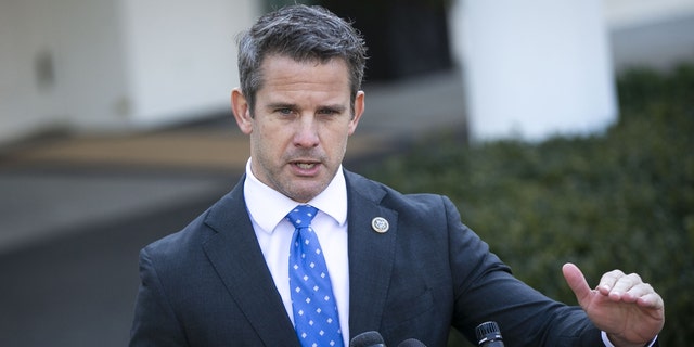 FILE - Rep. Adam Kinzinger in 2019. Kinzinger said Rep. Liz Cheney is ousted from House leadership for calling out Trump's lies. Photographer: Al Drago/Bloomberg via Getty Images