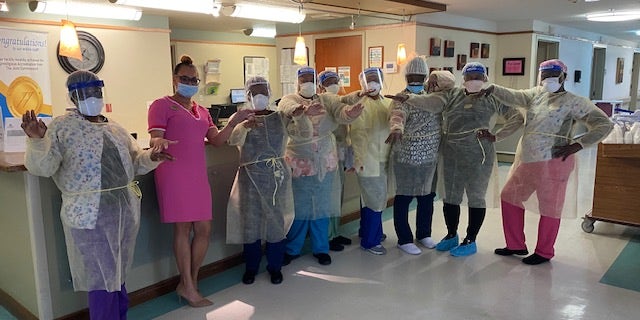 The Lakeview staff ready for another day.