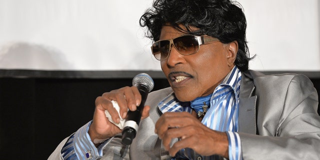 Little Richard speaks onstage at 