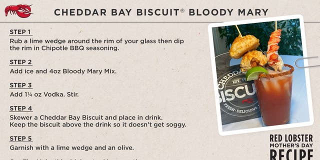 The chain has released its own recipe for a Cheddar Bay Biscuit Bloody Mary.