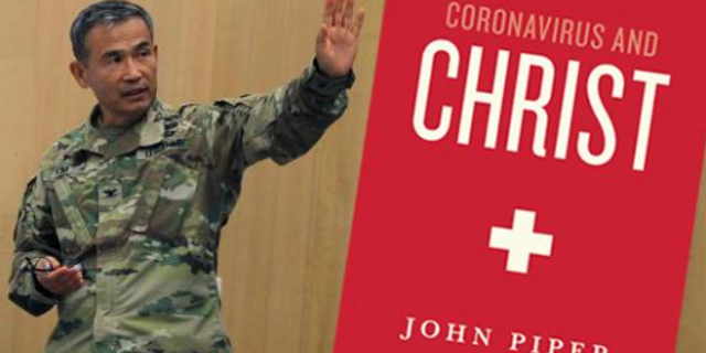 U.S. Army Chaplain Col. Moon H. Kim, Camp Humphreys garrison chaplain, is being targeted by the Military Religious Freedom Foundation for sharing a PDF of Christian author John Piper's ebook, "Coronavirus and Christ."