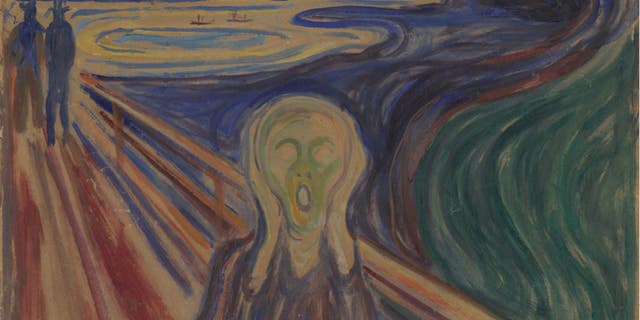 Moisture is the main reason is the vivid yellow paint to Edvard Munch's 1910 version of