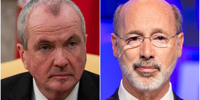 New Jersey Gov. Philip J. Murphy and Pennsylvania Gov. Thomas W. Wolf, both Democrats, instituted sweeping COVID mandates throughout 2020-21.