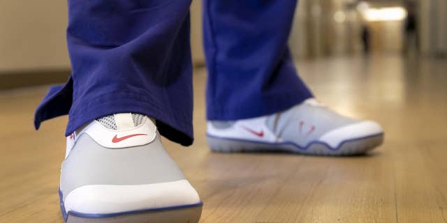 The brand is donating 30,000 pairs of its Air Zoom Pulse shoes, pictured, to health care heroes fighting the COVID-19 outbreak on the front lines in the U.S.