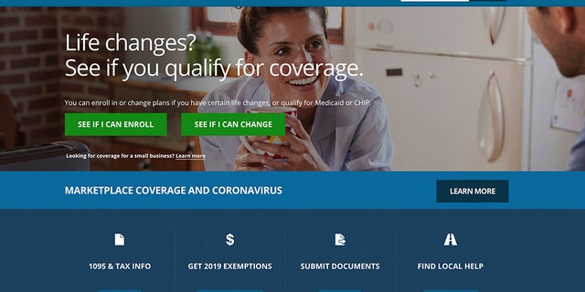 FILE - This file image provided by U.S. Centers for Medicare & Medicaid Service shows the website for HealthCare.gov. Many laid-off workers who lost health insurance in the coronavirus shutdown soon face the first deadlines to qualify for fallback coverage under the Affordable Care Act. (U.S. Centers for Medicare & Medicaid Service via AP, File)