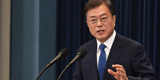 South Korean President Moon Jae-in urged citizens not to lower their guard down, but said there's no reason to be panicked amid worries about a new surge in the coronavirus outbreak in the country.