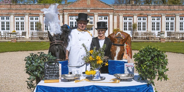 "Staging an equine wedding might sound a bit mad, but, given we’re in lockdown, nothing seems normal anymore," said Chris Vincent.