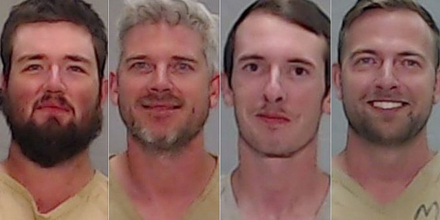 Wyatt Winn, 23, Jesse Semrad, 36, Carlo O'Brien, 20, and Joshua Watt, 31. (Ector County Sheriffs Office)
