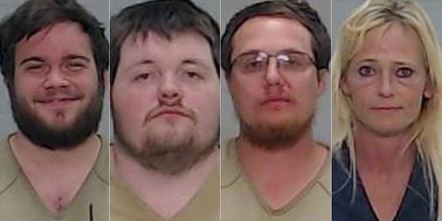 Anthony Elden, 24, and Brandon Burney 21, Trinity Jackson, 31, and Gabrielle Ellison, 47. (Ector County Sheriffs Office)