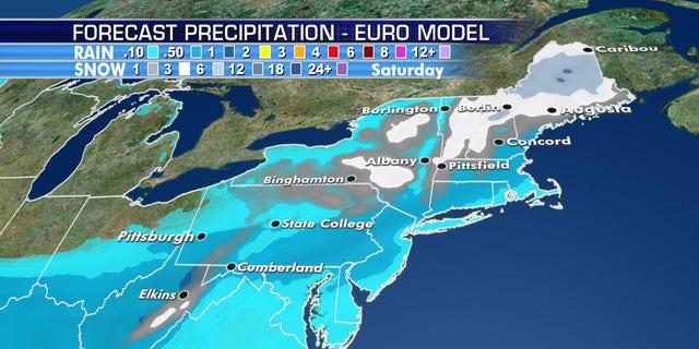 The interior Northeast may see a historic May snowstorm as the polar vortex ushers in bitterly cold Arctic air.