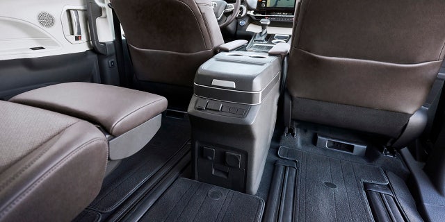 The Sienna is available with legrest-equipped second-row reclining seats.