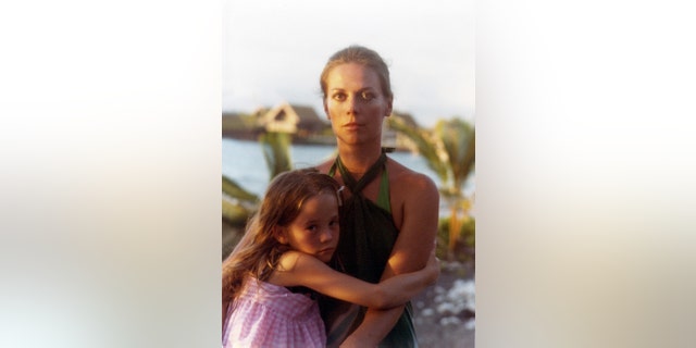 Natalie Wood with Natasha Gregson Wagner in Hawaii, circa 1978.