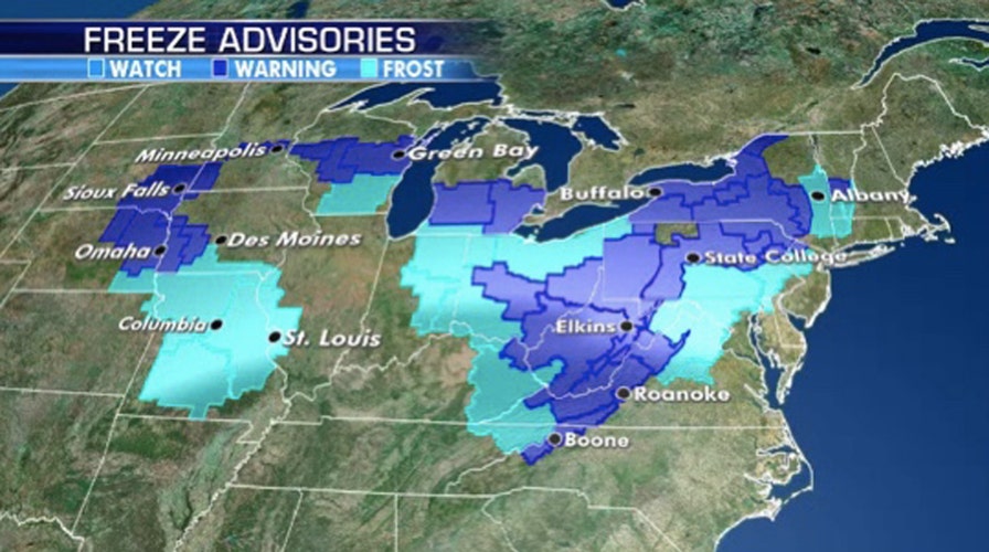 National forecast for Monday, May 11