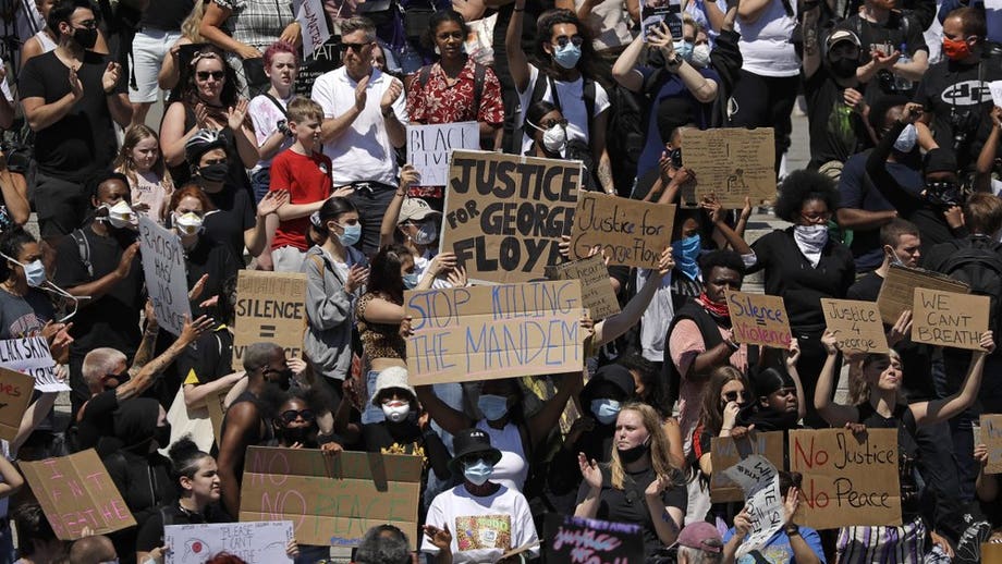 Protests sparked by George Floyd's death get support from around the world