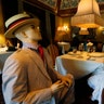 Mannequins provide social distancing at the Inn at Little Washington as the restaurant prepares to reopen in Washington, Virginia, May 14, 2020. 