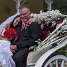 We got married today, on my dad’s 75th birthday!
