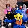 This is our mascot, from Falcon Elementary School of Technology in Falcon, Colorado along with nutrition services from across the school district (School District 49) who have been providing free lunches to our community.