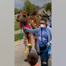 This is Truman the Camel. Our neighborhood needed some cheering up so our HOA approved a different kind of stroll through our streets. It was just what we all needed. As we socially distanced by staying in our own yards, Truman and friends strolled by all 176 homes, spreading kindness and hope. The excitement was palpable as families stood together on the edge of their lawns in expectation