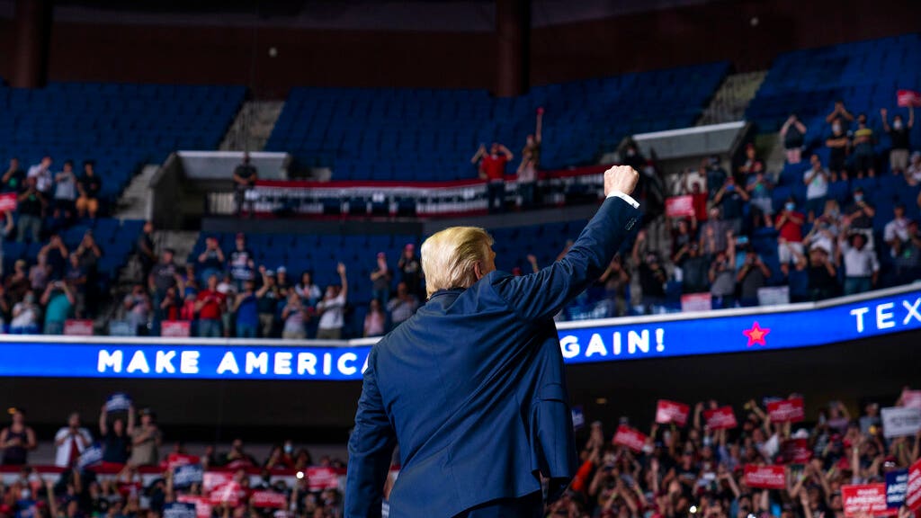 Trump campaign rejects rally-ticket sabotage claims, points fingers here